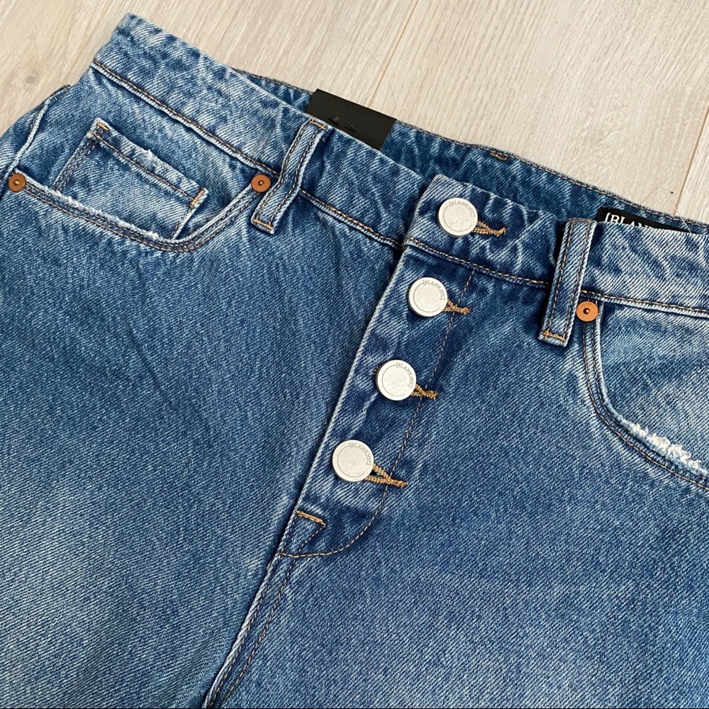 Distressed Button Fly Jeans - Picture 4 of 9
